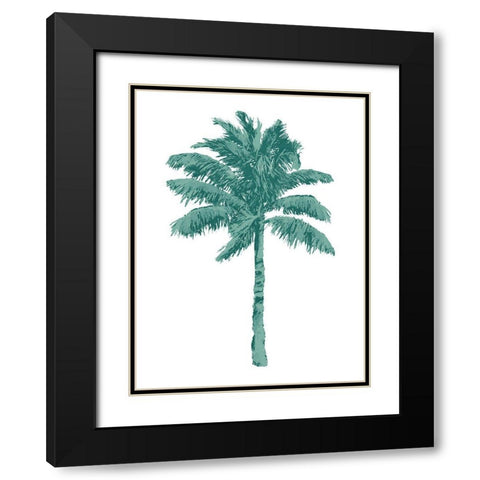 Palm Green I Black Modern Wood Framed Art Print with Double Matting by Blake, Madeline