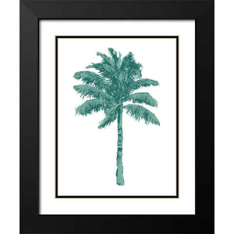 Palm Green I Black Modern Wood Framed Art Print with Double Matting by Blake, Madeline