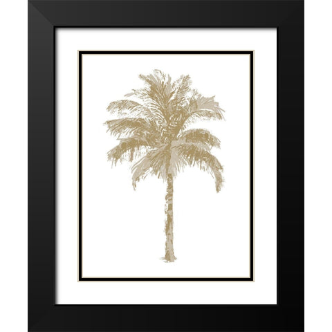 Palm Natural II Black Modern Wood Framed Art Print with Double Matting by Blake, Madeline