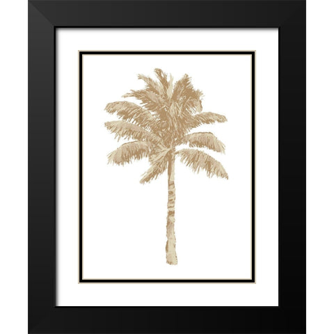 Palm Natural I Black Modern Wood Framed Art Print with Double Matting by Blake, Madeline