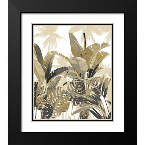 Palm Forest II Black Modern Wood Framed Art Print with Double Matting by Blake, Madeline