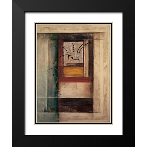 Morgan II Black Modern Wood Framed Art Print with Double Matting by Roberts, Kati
