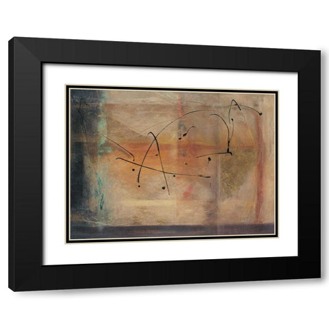 Cross Road I Black Modern Wood Framed Art Print with Double Matting by Roberts, Kati