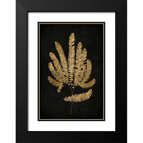 Golden Nature II Black Modern Wood Framed Art Print with Double Matting by Bennett, Kate