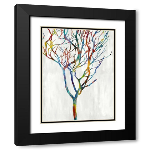 Branches I Black Modern Wood Framed Art Print with Double Matting by Webster, Kyle