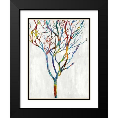 Branches I Black Modern Wood Framed Art Print with Double Matting by Webster, Kyle