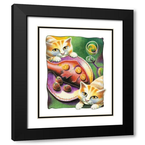 Chardonnay Black Modern Wood Framed Art Print with Double Matting by Seeley, Laura