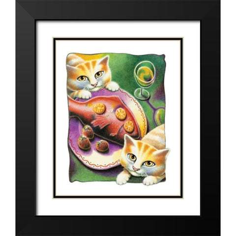 Chardonnay Black Modern Wood Framed Art Print with Double Matting by Seeley, Laura