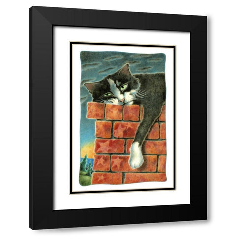 Chimney Sweep Black Modern Wood Framed Art Print with Double Matting by Seeley, Laura