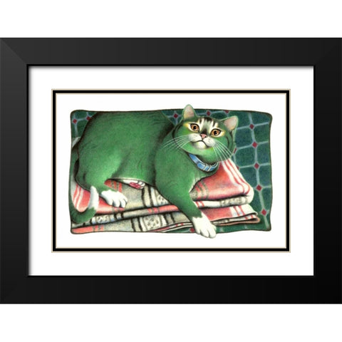 Emerald Queen Black Modern Wood Framed Art Print with Double Matting by Seeley, Laura