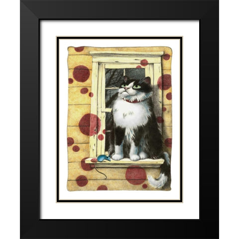 Possibilities (with Mouse) Black Modern Wood Framed Art Print with Double Matting by Seeley, Laura