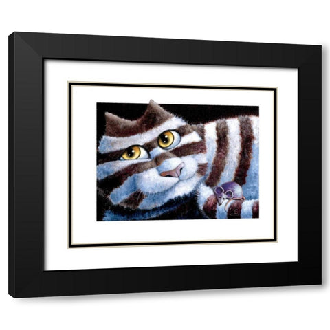 Waiting For You Black Modern Wood Framed Art Print with Double Matting by Seeley, Laura