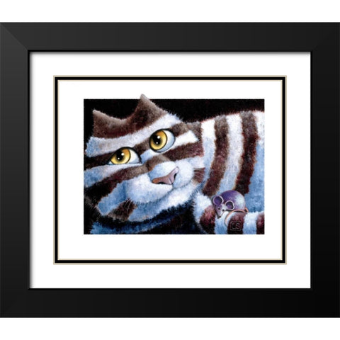 Waiting For You Black Modern Wood Framed Art Print with Double Matting by Seeley, Laura
