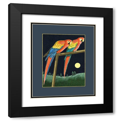 Double Talk Black Modern Wood Framed Art Print with Double Matting by Seeley, Laura