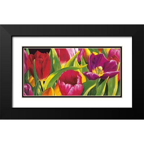 The spring Black Modern Wood Framed Art Print with Double Matting by Martin, Laura