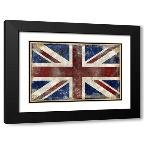 England Black Modern Wood Framed Art Print with Double Matting by Wilson, Luke