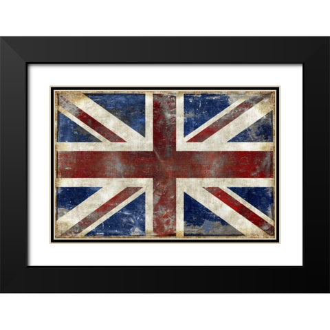 England Black Modern Wood Framed Art Print with Double Matting by Wilson, Luke