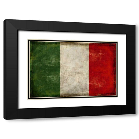 Italia Black Modern Wood Framed Art Print with Double Matting by Wilson, Luke