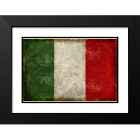 Italia Black Modern Wood Framed Art Print with Double Matting by Wilson, Luke