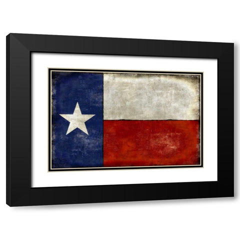 Lone Star Black Modern Wood Framed Art Print with Double Matting by Wilson, Luke