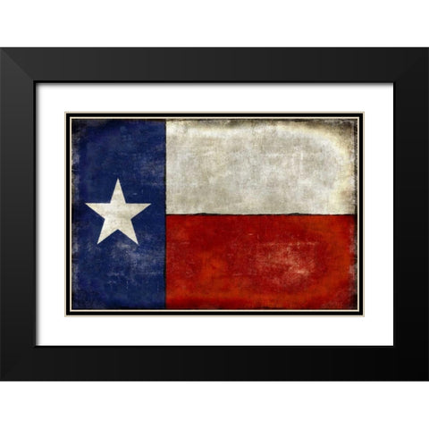 Lone Star Black Modern Wood Framed Art Print with Double Matting by Wilson, Luke