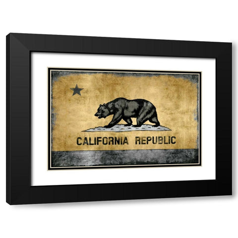 Golden State Black Modern Wood Framed Art Print with Double Matting by Wilson, Luke