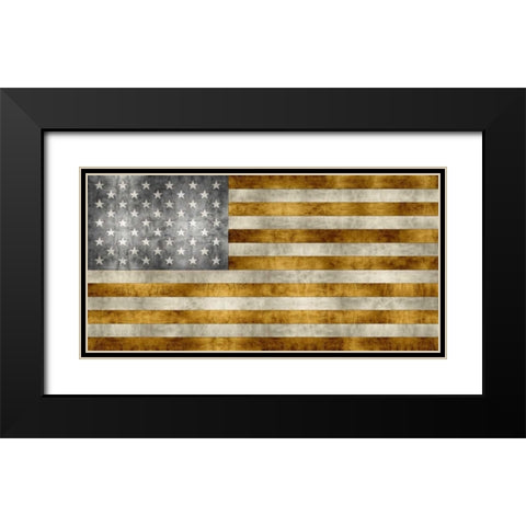 Golden Pledge Black Modern Wood Framed Art Print with Double Matting by Wilson, Luke