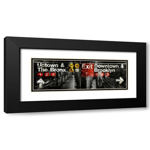 NYC Subway Station III Black Modern Wood Framed Art Print with Double Matting by Wilson, Luke