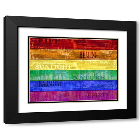 Pride Black Modern Wood Framed Art Print with Double Matting by Wilson, Luke