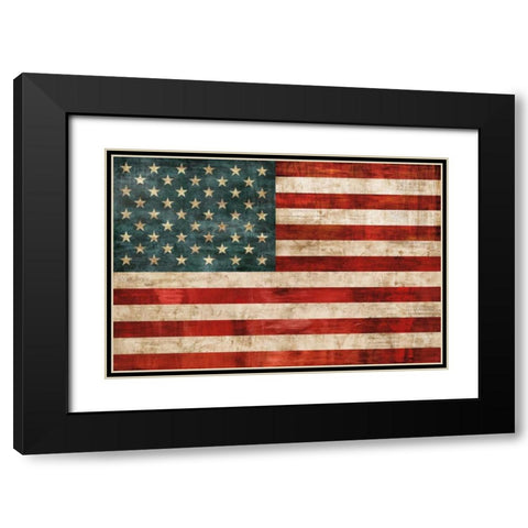 Allegiance Black Modern Wood Framed Art Print with Double Matting by Wilson, Luke