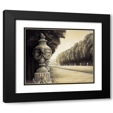 Versailles I Black Modern Wood Framed Art Print with Double Matting by Arellano, Migdalia