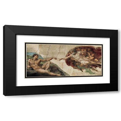 Creazione di Adamo Black Modern Wood Framed Art Print with Double Matting by Michelangelo