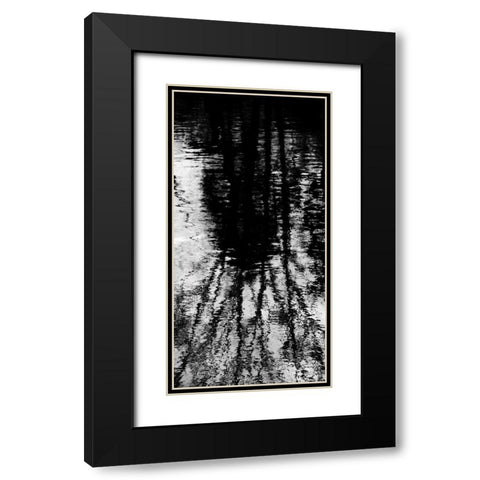 Reflecting Triptych I Black Modern Wood Framed Art Print with Double Matting by Barrett, Michael