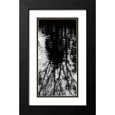 Reflecting Triptych I Black Modern Wood Framed Art Print with Double Matting by Barrett, Michael
