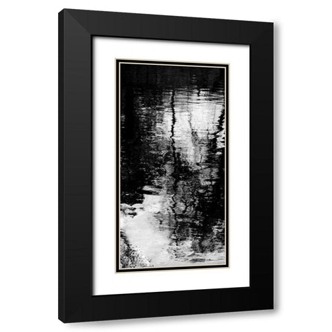 Reflecting Triptych II Black Modern Wood Framed Art Print with Double Matting by Barrett, Michael