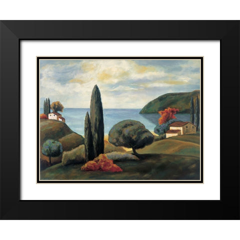Bay View II Black Modern Wood Framed Art Print with Double Matting by Cooper, Michael