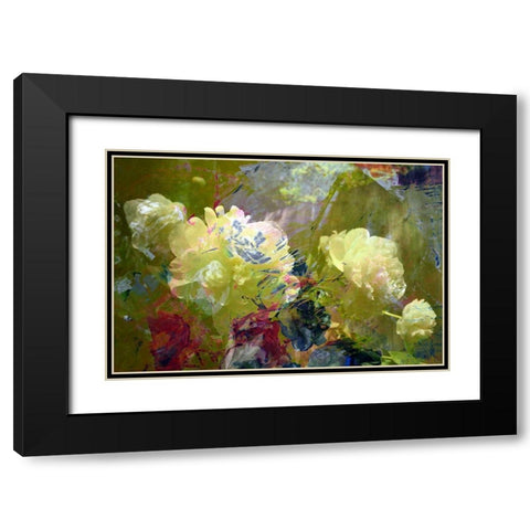 Garden Abstract  Black Modern Wood Framed Art Print with Double Matting by Calkins, Michelle
