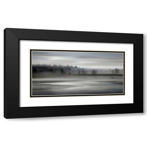 Rising Black Modern Wood Framed Art Print with Double Matting by Clark, Madeline