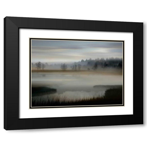 Early Morning Black Modern Wood Framed Art Print with Double Matting by Clark, Madeline