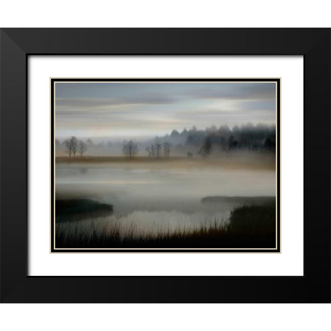 Early Morning Black Modern Wood Framed Art Print with Double Matting by Clark, Madeline