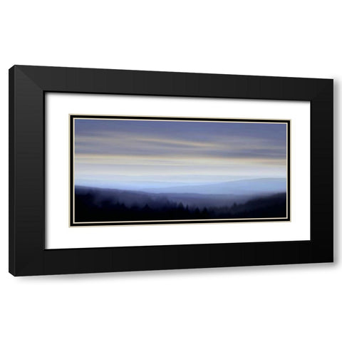 Panorama I Black Modern Wood Framed Art Print with Double Matting by Clark, Madeline