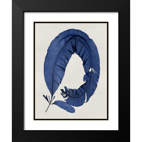 Sea Life - Indigo I Black Modern Wood Framed Art Print with Double Matting by Miller, Melonie
