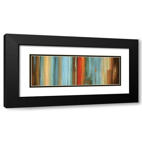 Flow I Black Modern Wood Framed Art Print with Double Matting by Hansen, Max