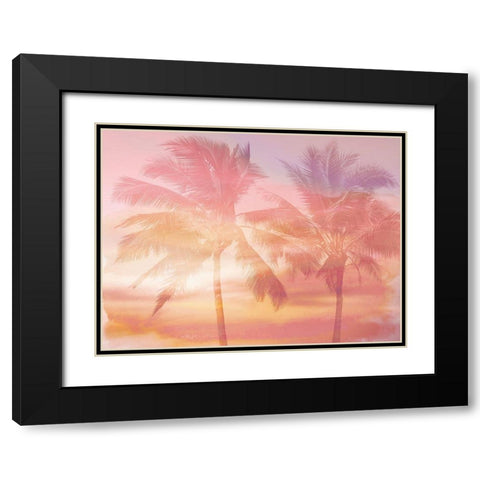 Palm Breeze I Black Modern Wood Framed Art Print with Double Matting by Jensen, Mia
