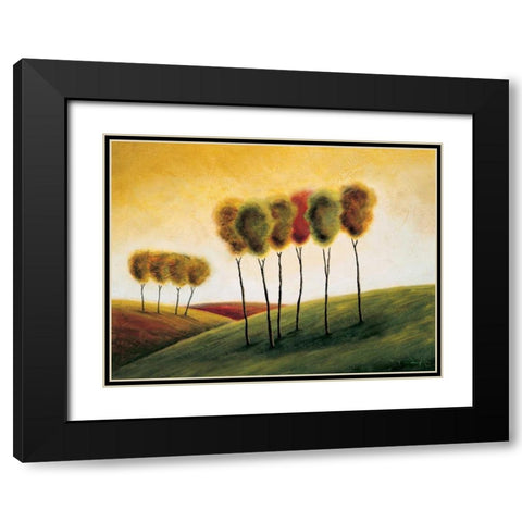 A New Morning II Black Modern Wood Framed Art Print with Double Matting by Klung, Mike