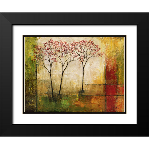 Morning Luster II Black Modern Wood Framed Art Print with Double Matting by Klung, Mike