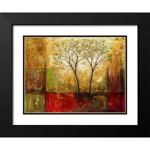 Morning Luster I Black Modern Wood Framed Art Print with Double Matting by Klung, Mike