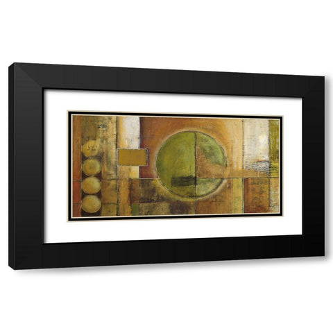 Modular Grid Black Modern Wood Framed Art Print with Double Matting by Klung, Mike