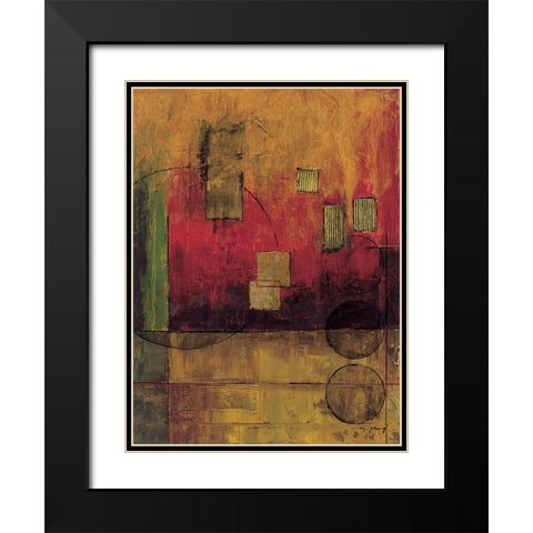 Journey II Black Modern Wood Framed Art Print with Double Matting by Klung, Mike