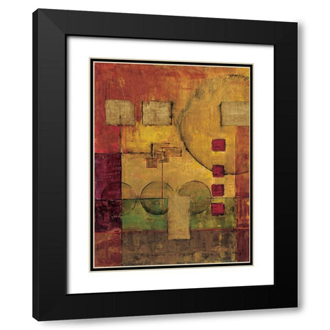 Journey I Black Modern Wood Framed Art Print with Double Matting by Klung, Mike